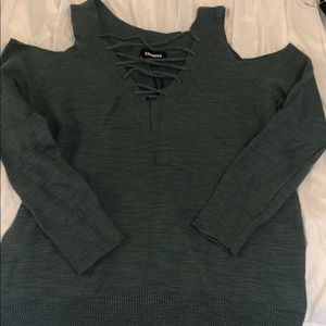 Express cold shoulder sweater